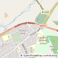 Map of Guisborough, Cleveland