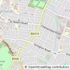 Map of Leicester
