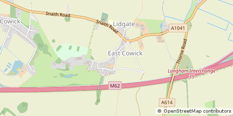 Map of East Cowick