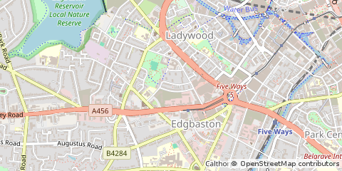 Map of Birmingham