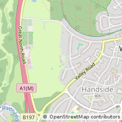Map of Welwyn Garden City, Hertfordshire