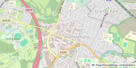 Map of Southampton, Hampshire