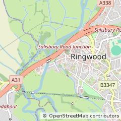Map of Ringwood, Hampshire