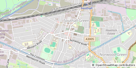 Map of Southall