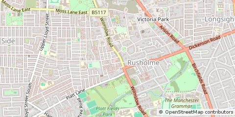 Map of Manchester