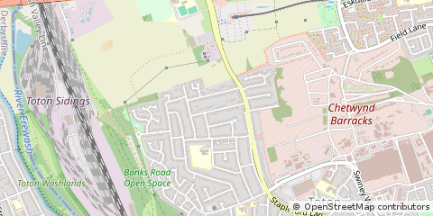 Map of Nottingham, Nottinghamshire
