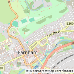 Map of Farnham, Surrey