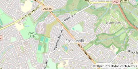 Map of Sheffield