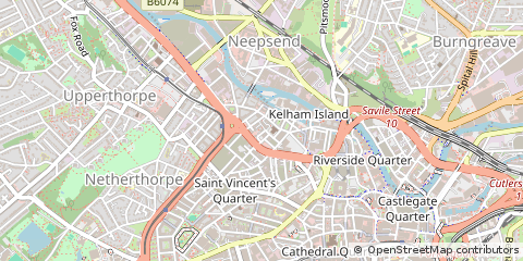 Map of Sheffield