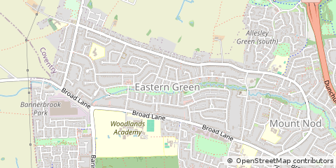 Map of Coventry, West Midlands