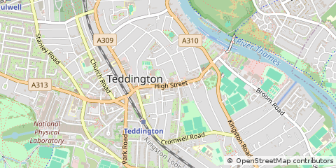 Map of Teddington