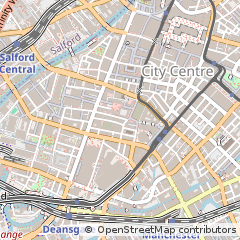 Map of Manchester, Cheshire