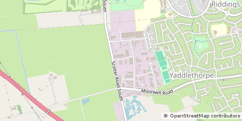 Map of Scunthorpe, North Lincolnshire