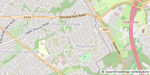 Map of Southampton, Hampshire