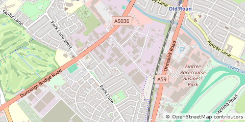 Map of Liverpool, Merseyside