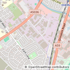 Map of Liverpool, Merseyside
