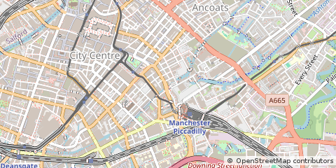 Map of Manchester, Greater Manchester