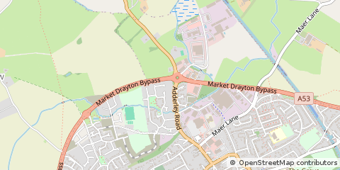Map of Market Drayton