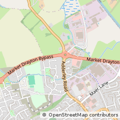 Map of Market Drayton