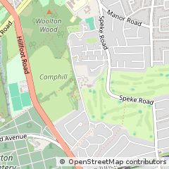 Map of Woolton, Liverpool