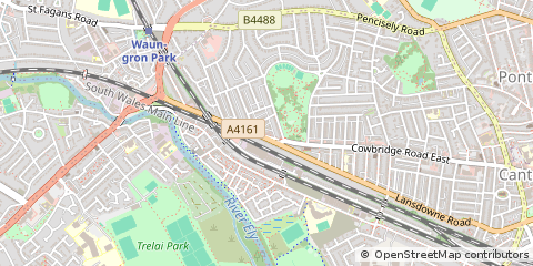 Map of Cardiff