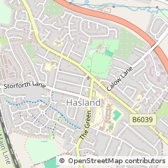 Map of Chesterfield, Derbyshire