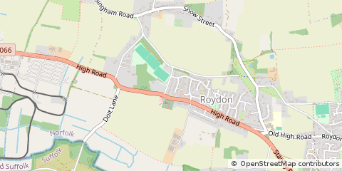 Map of Diss, Norfolk