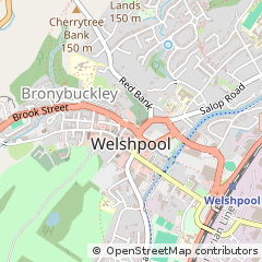 Map of Welshpool, Powys