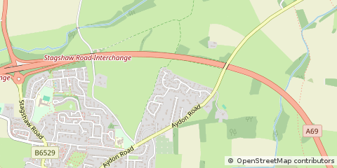 Map of Corbridge, Northumberland