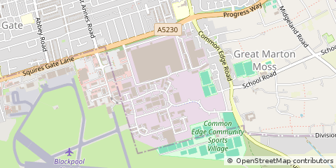 Map of Blackpool, Lancashire