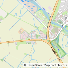 Map of Rhyl, Denbighshire