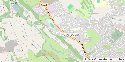 Map of Brighouse, West Yorkshire