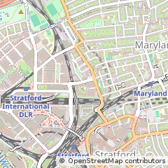Map of Stratford, London