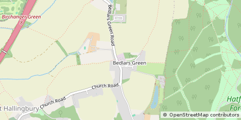 Map of Essex, Herts