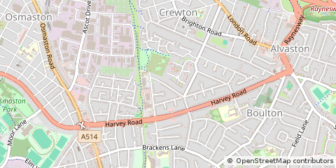 Map of Derby, Derbyshire