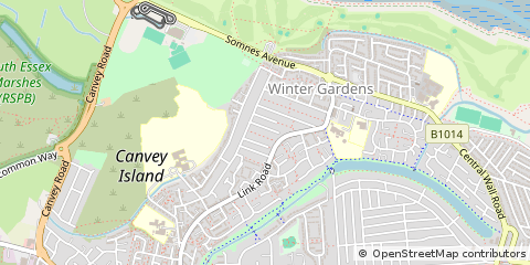 Map of Canvey Island