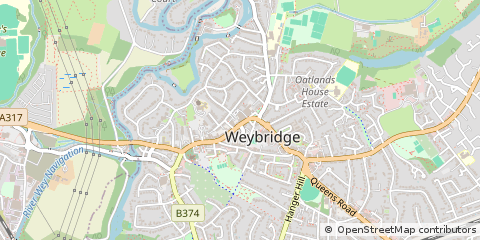 Map of Surrey
