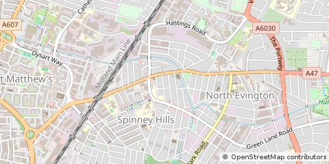 Map of Leicester
