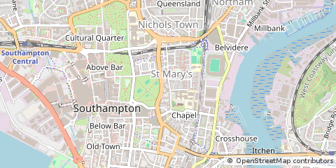 Map of Southampton