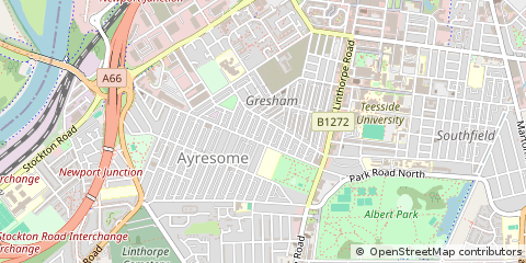 Map of Middlesbrough