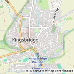 Map of Kingsbridge, Devon