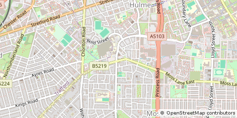 Map of Manchester, Greater Manchester
