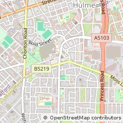 Map of Manchester, Greater Manchester