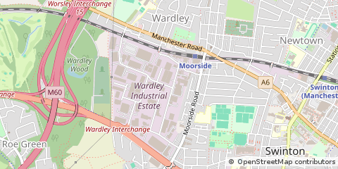 Map of Worsley, Greater Manchester