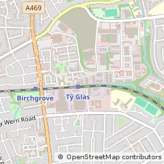Map of Cardiff