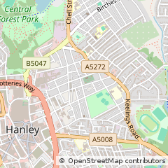 Map of Stoke-on-Trent, Staffordshire