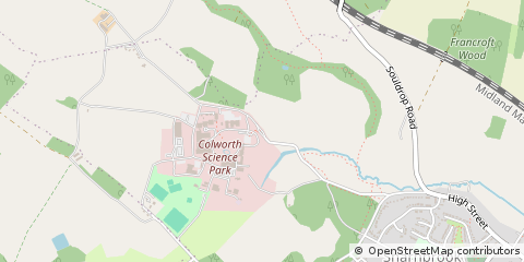 Map of Sharnbrook, Bedfordshire