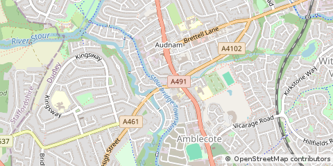 Map of Stourbridge, West Midlands