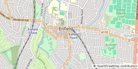 Map of Enfield
