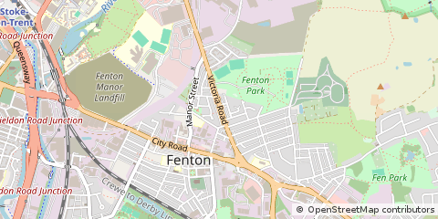 Map of Stoke-on-Trent